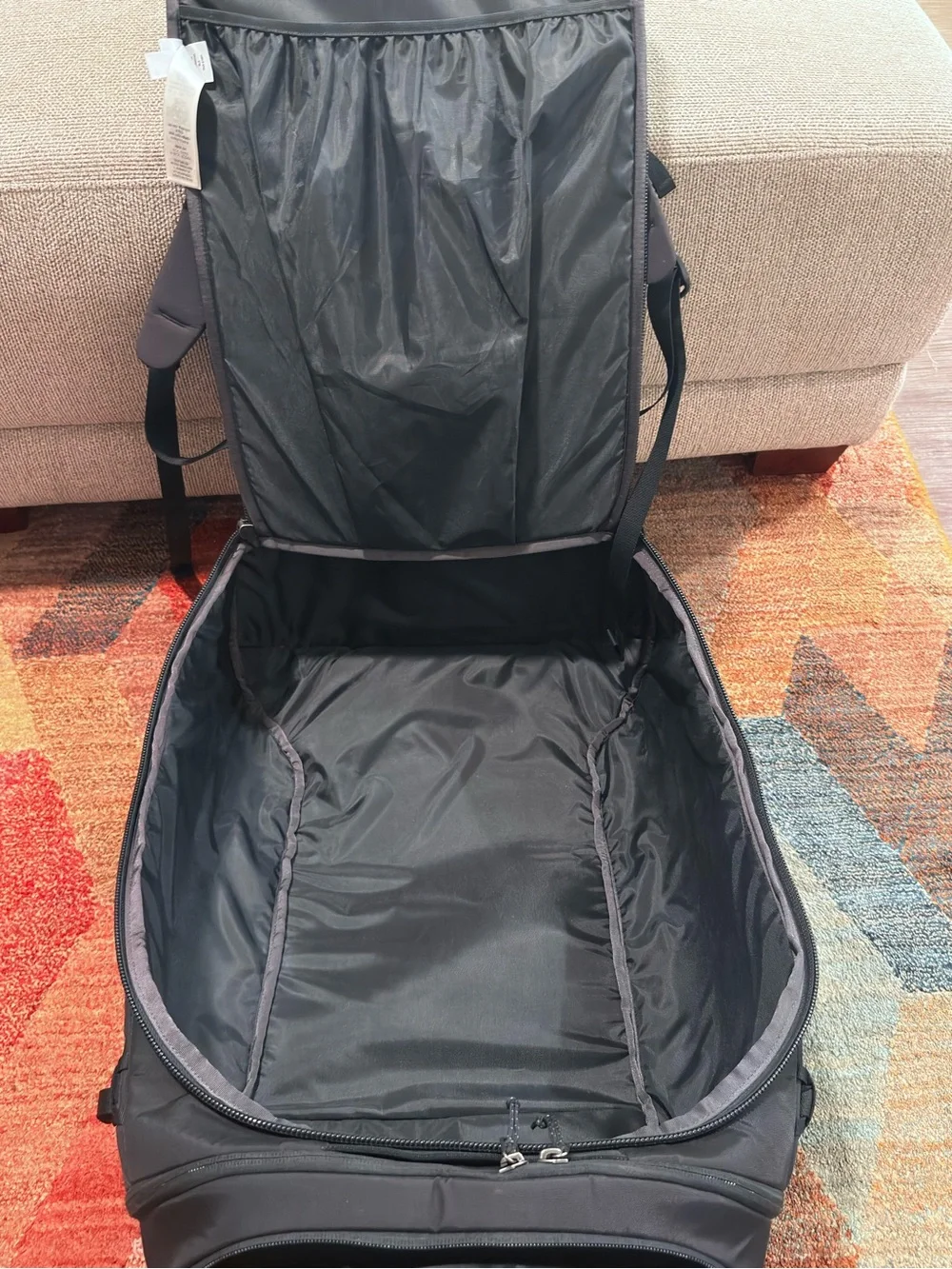 Patagonia Black Travel Backpack with Subtle Logo